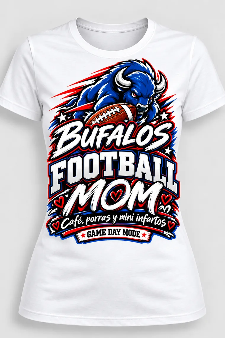 Playera Mamá Fútbol de Bufalos