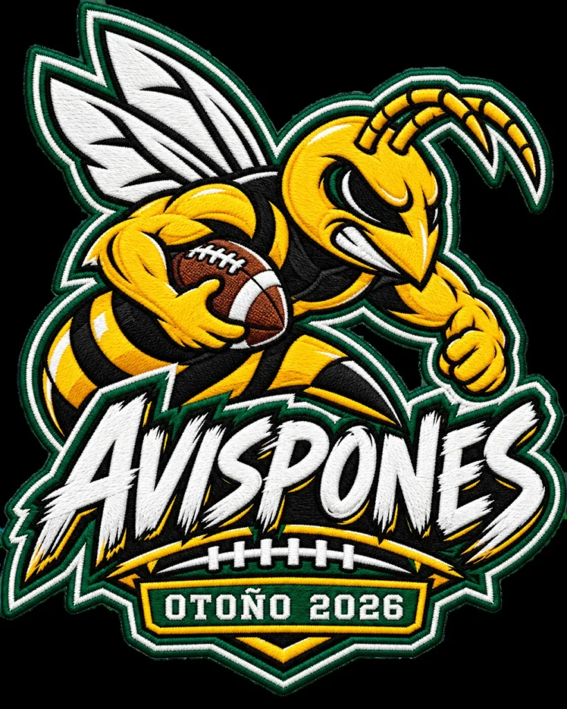 Parche bordado Avispones