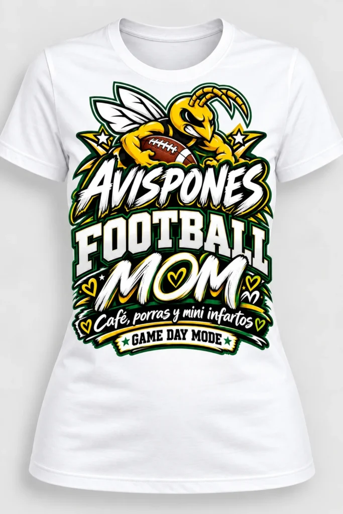 Playera Mamá Fútbol Avispones