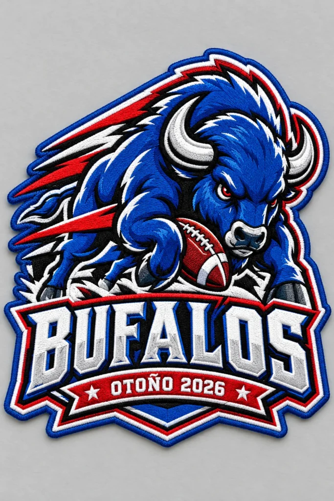 Parche bordado Bufalos