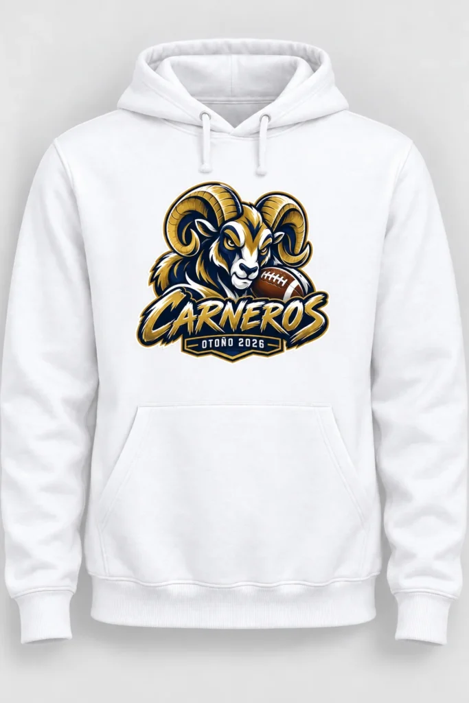 Hoodie blanca Carneros