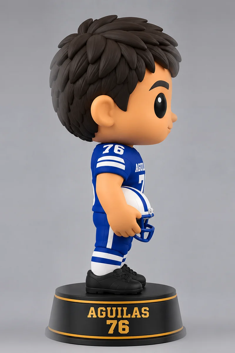 Figura coleccionable personalizada, render ilustrativo