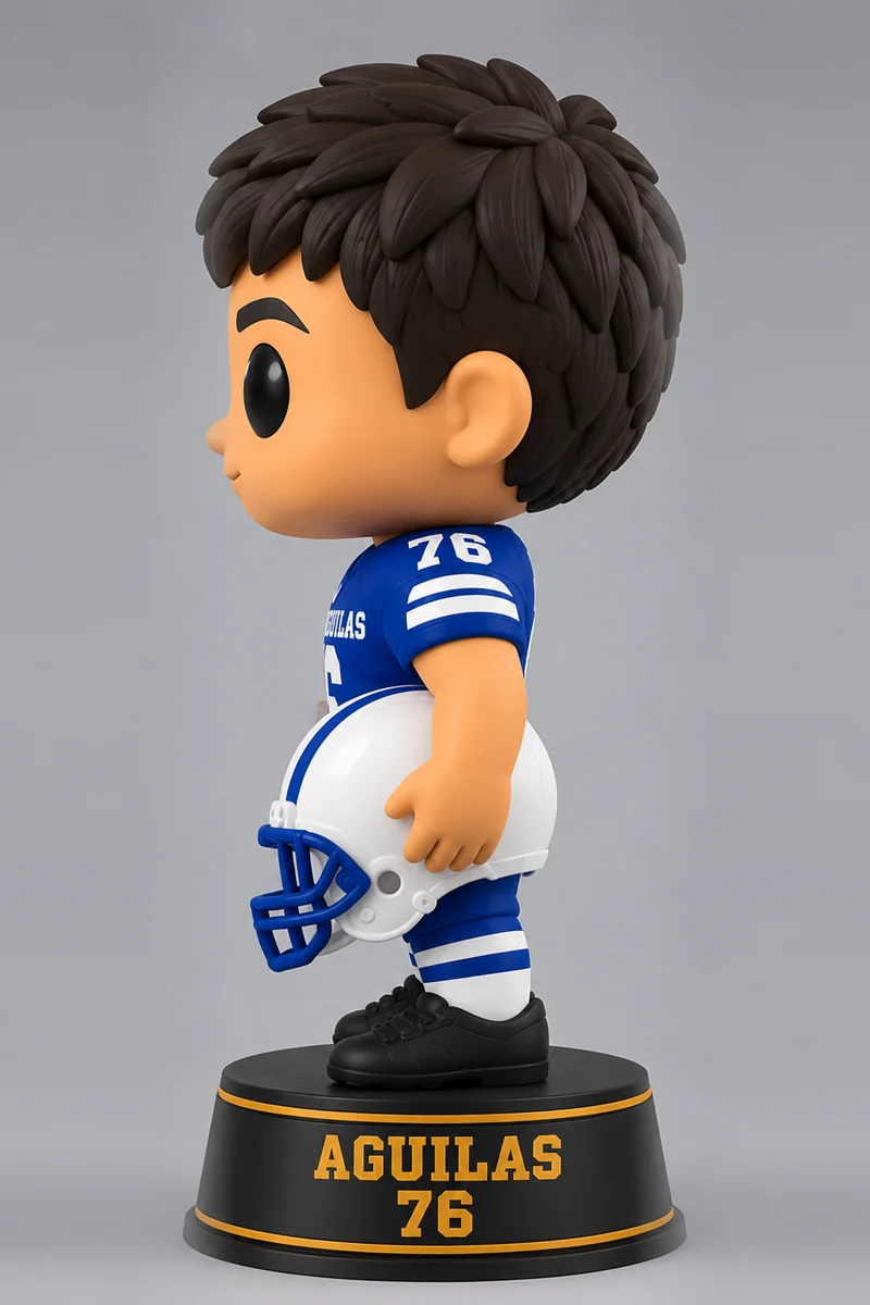 Figura coleccionable personalizada, render ilustrativo
