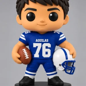 Figura coleccionable personalizada, render ilustrativo