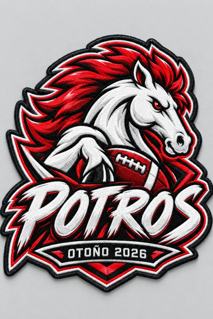 Parche bordado Potros