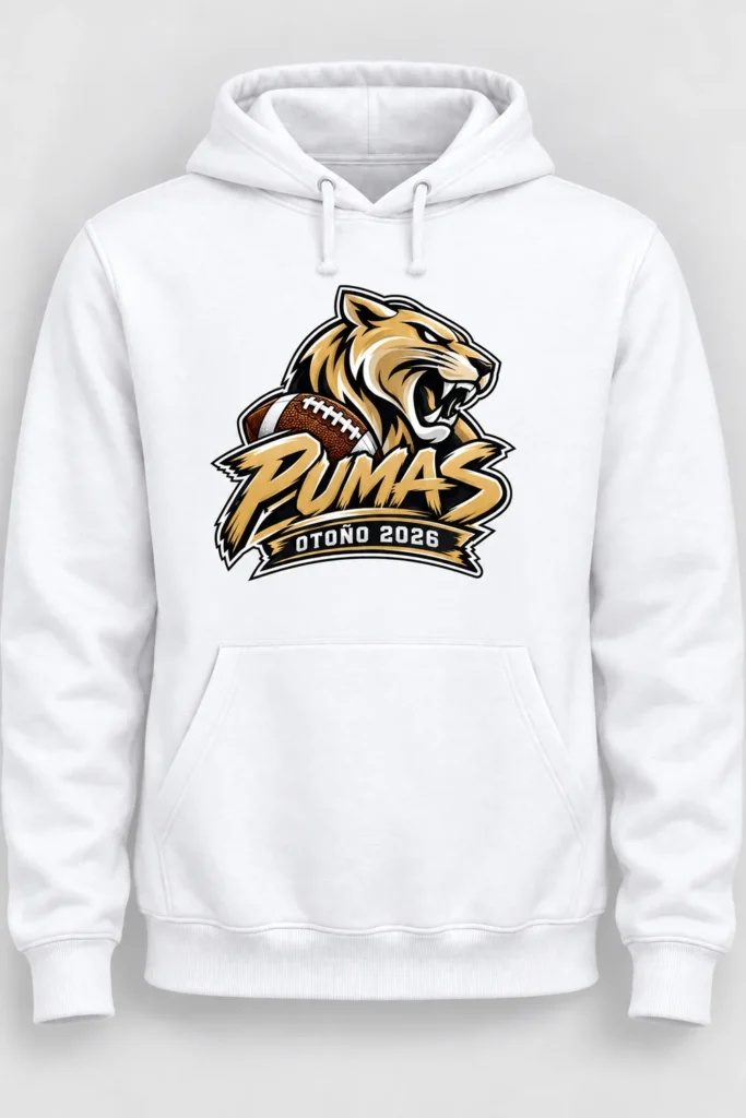 Hoodie blanca Pumas