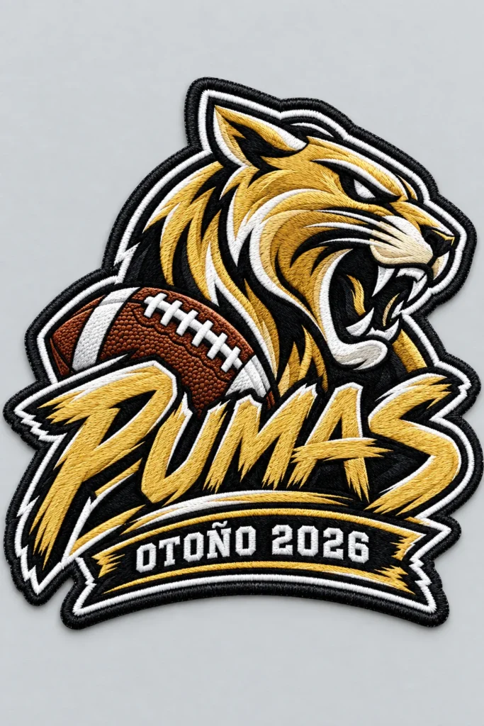 Parche bordado Pumas
