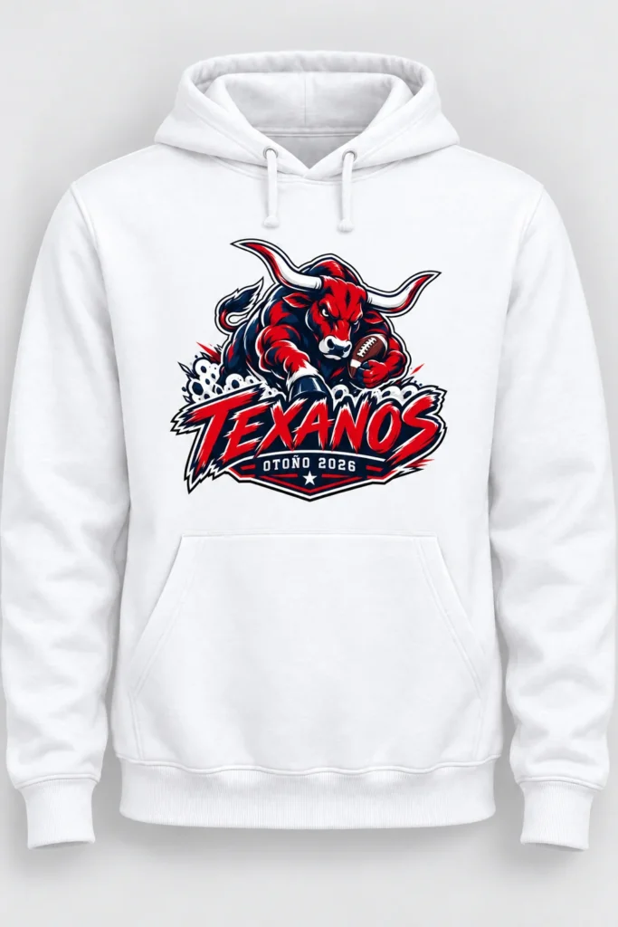 Hoodie blanca Texanos