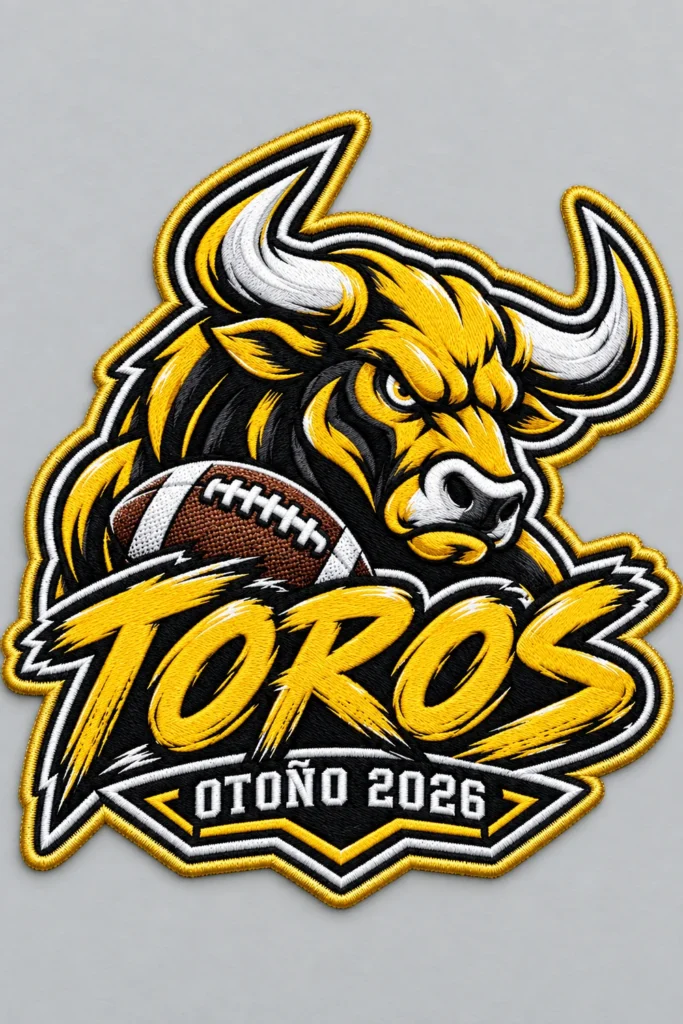 Parche bordado Toros