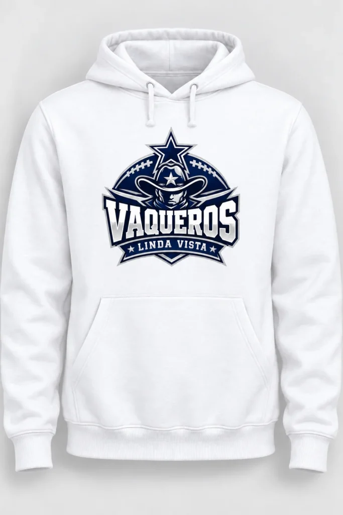 Hoodie blanca Vaqueros