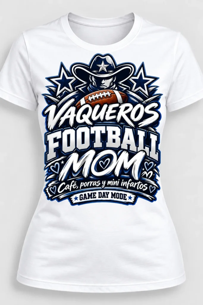 Playera Mamá Fútbol Vaqueros