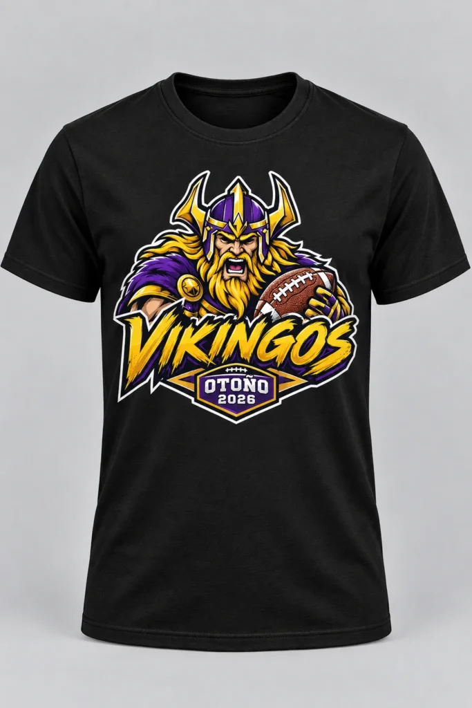 Playera caballero Vikingos
