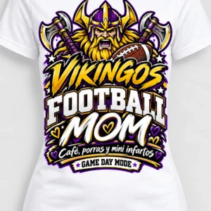 Playera Mamá Fútbol Vikingos