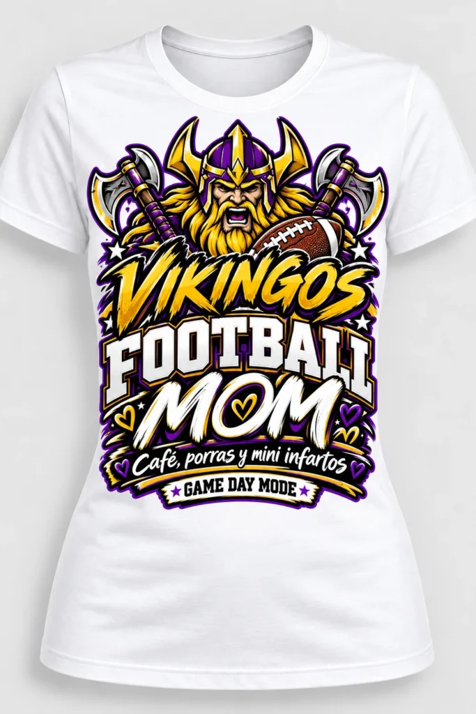 Playera Mamá Fútbol Vikingos